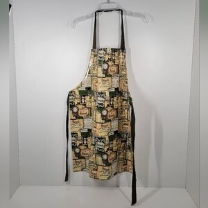 Harrods Knightbridge Food Clocks Travel ULSTER PVC Cotton Apron
